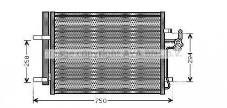 Конденсер кондіционера (вир-во) ava cooling systems FDA5428D