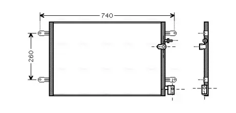 Конденсор кондиционера A6 ALL 04-11 (AVA) AVA Cooling Systems Ai5237