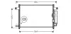 Конденсор кондиционера AVEO (AVA) AVA Cooling Systems DW5049D (фото 1)