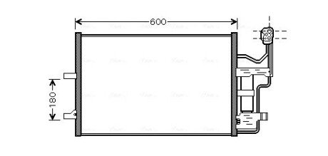 Конденсор Mazda 3 / 5 10/03- (AVA) ava cooling systems MZ5184D