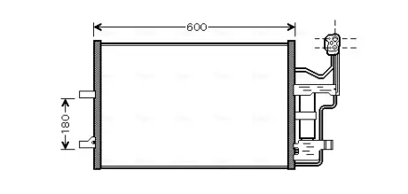 Конденсор Mazda 3 / 5 10/03- (AVA) AVA cooling systems MZ5184D