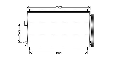 Конденсор RAV4 All 11/05- (AVA) AVA cooling systems TO5410D