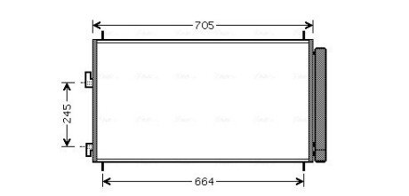 Конденсор RAV4 All 11/05- (AVA) ava cooling systems TO5410D