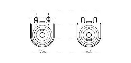 Масляний радiатор ava cooling systems PE 3271 на Пежо 206