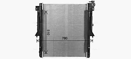 Радиатор интеркулера ava cooling systems MT2281