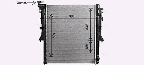 Радіатор інтеркулера ava cooling systems MT2281 на Митсубиси L200