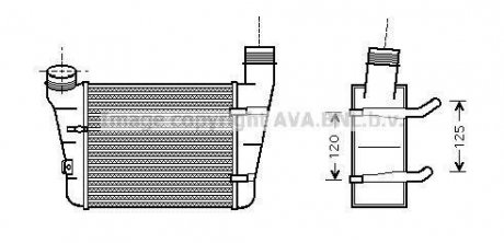 Інтеркулер ava cooling systems AIA4221