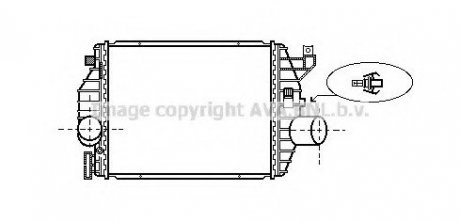 Радиатор интеркулера ava cooling systems MS 4357