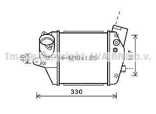 Радіатор інтеркулера ava cooling systems MZA 4243