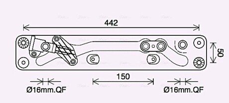 Охолоджувач оливи ava cooling systems BW3573