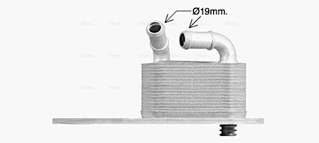 Охолоджувач оливи ava cooling systems FD3666 на Форд Кастом