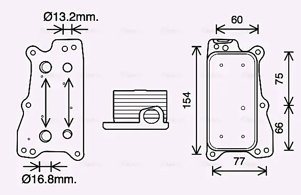 Охолоджувач оливи AVA Cooling Systems MS3688 (фото 1)