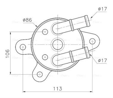 Охолоджувач оливи ava cooling systems MZ3301 на Мазда Сх 5