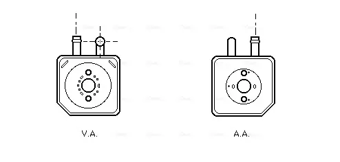 Охолоджувач оливи AVA cooling systems VN3082