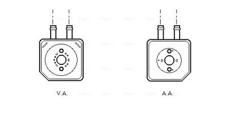 Охолоджувач оливи ava cooling systems VN3086