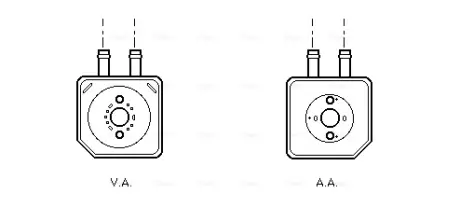 Охолоджувач оливи AVA Cooling Systems VN3086