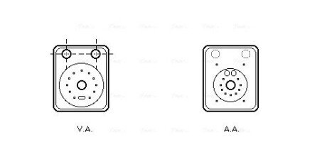 Охолоджувач оливи ava cooling systems VN3093 на Шкода Фабия 1