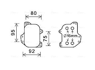 Охолоджувач оливи ava cooling systems VN3393