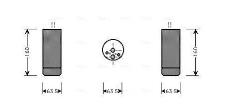 Осушувач кондицiонера ava cooling systems BW D063 на Бмв E38