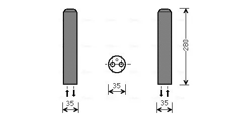 Осушувач кондицiонера AVA Cooling Systems MZD234 (фото 1)