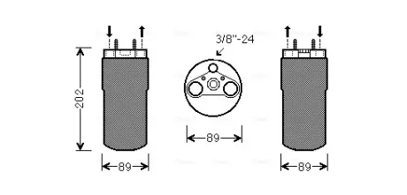 Осушувач кондіціонера AVA Cooling Systems RT D555