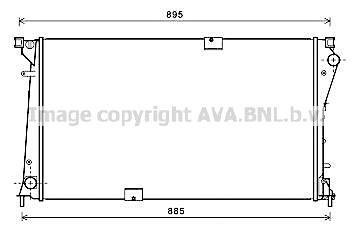 Радиатор охлаждения двигателя ava cooling systems RTA2490