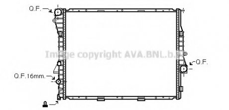 Радиатор охлаждения двигателя ava cooling systems BWA 2276