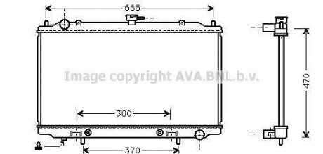 Радіатор охолодження двигуна ava cooling systems DN 2189