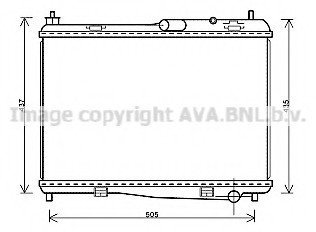 Радіатор охолодження двигуна ava cooling systems FD 2440