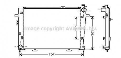 Радiатор ava cooling systems HY 2126