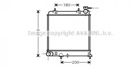 Радиатор охлаждения двигателя ava cooling systems HYA 2085