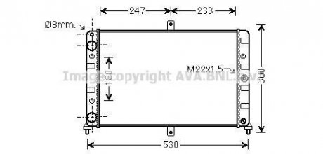 Радiатор ava cooling systems LA 2008