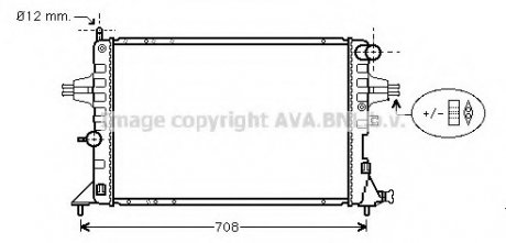 Радиатор охлаждения двигателя ava cooling systems OLA2293