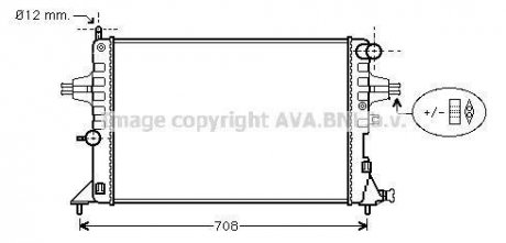 Радиатор охлаждения двигателя ava cooling systems OLA 2296