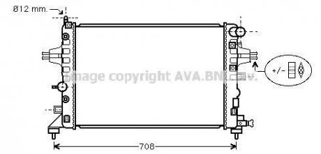 Радиатор охлаждения двигателя ava cooling systems OLA 2362