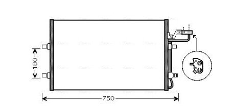 Радiатор ava cooling systems VO5149 на Вольво S40