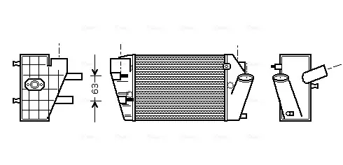 Радиатор интеркулера AVA cooling systems AIA4187