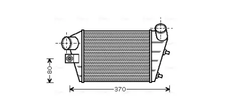 Радиатор интеркулера AVA cooling systems ALA4086