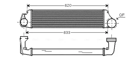 Радіатор інтеркулера AVA Cooling Systems BW4282