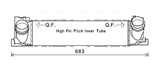Радиатор интеркулера AVA cooling systems BW4467