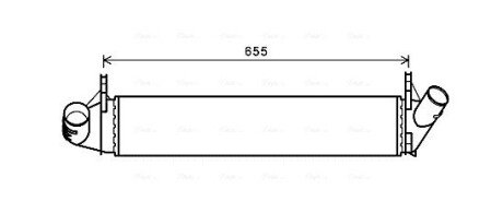 Радиатор интеркулера ava cooling systems DAA4006