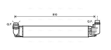 Радиатор интеркулера ava cooling systems DAA4009 на Рено Дастер