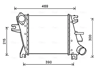 Радіатор інтеркулера AVA cooling systems DN4412