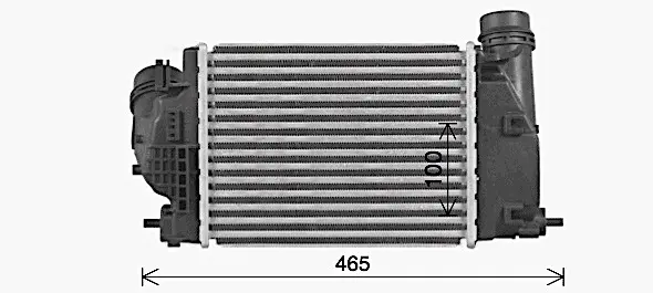Радиатор интеркулера AVA cooling systems DN4469