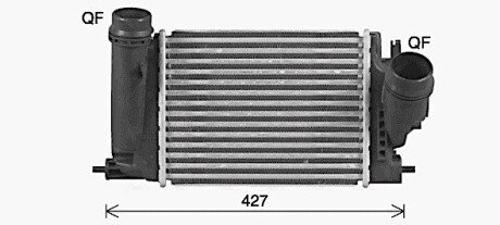 Радиатор интеркулера ava cooling systems DN4469 на Рено Espace