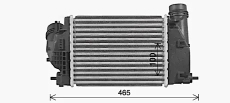 Радиатор интеркулера AVA cooling systems DN4469