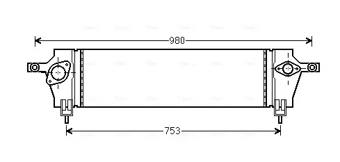 Радіатор інтеркулера AVA Cooling Systems DNA4333 (фото 1)