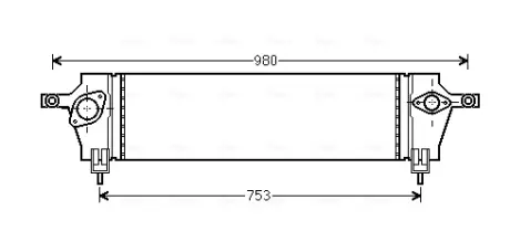 Радіатор інтеркулера AVA cooling systems DNA4333