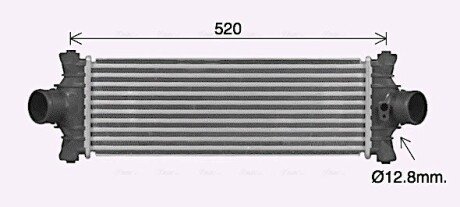 Радиатор интеркулера ava cooling systems FD4677 на Форд Кастом