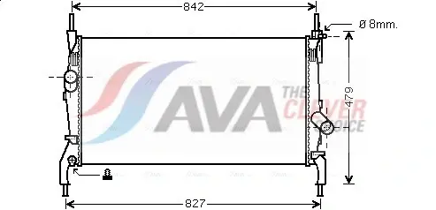 Радиатор интеркулера AVA cooling systems FDA2405